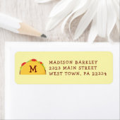 Taco Cute Kinder Return Address Label (Insitu)