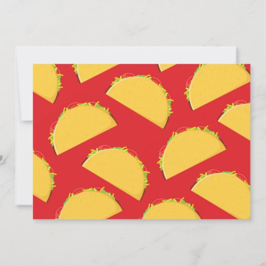 Taco Cute Mexicaans Eten Kinderen 1e Verjaardagsfe Kaart (Achterkant)