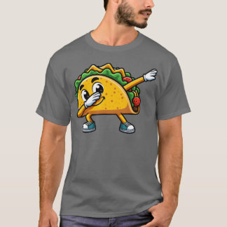 Taco Dabbing Fast Food Fun vrienden T-shirt