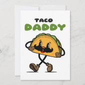 Taco Daddy Vaderdag Feestdagenkaart (Voorkant)