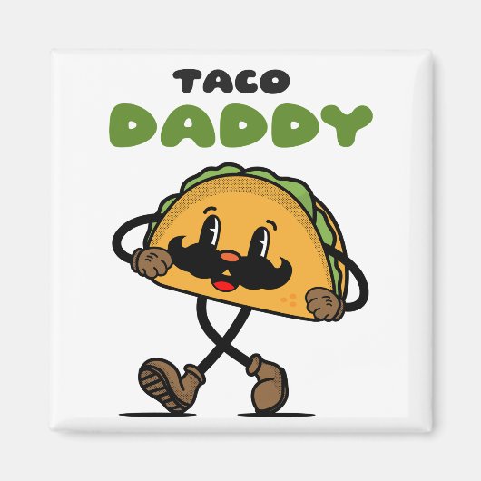 Taco Daddy Vaderdag Magneet (Voorkant)