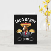 Taco Derby voor mij Cinco de Mayo Kaart (Gele Bloem)