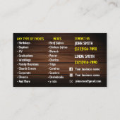 Taco Dervice Visitekaartjes (Achterkant)