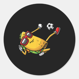 Taco die de Mexicaanse Cinco de Mayo Kinder Mannen Ronde Sticker