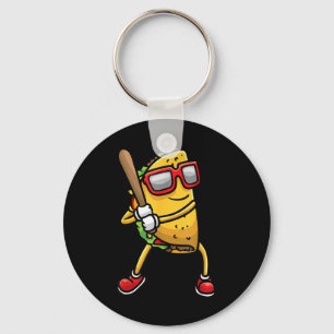 Taco die honkbal speelt Mexicaan Cinco de Mayo Kin Sleutelhanger