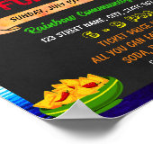Taco Dinner fondsenwerving event sjabloon Poster (Hoek)
