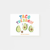 Taco dinsdag. Avocados Post-it® Notes (Voorkant)