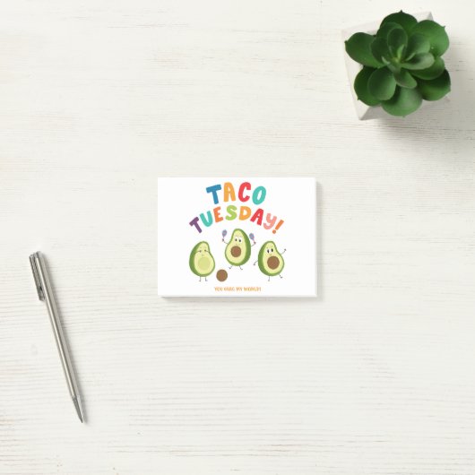 Taco dinsdag. Avocados Post-it® Notes (Kantoor)