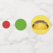 Taco Dinsdag Birthday Party Fiesta Mexican Food Confetti (Achterkanten)
