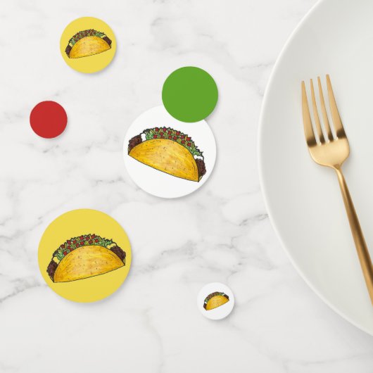 Taco Dinsdag Birthday Party Fiesta Mexican Food Confetti (Groep)