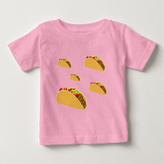 Taco Dinsdag Design - Baby Fine Jersey T-Shirt (Voorkant)