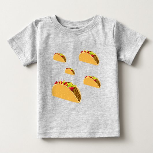 Taco Dinsdag Design - Baby Fine Jersey T-Shirt (Voorkant)