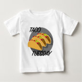 Taco Dinsdag Design - Baby Fine Jersey T-Shirt (Voorkant)