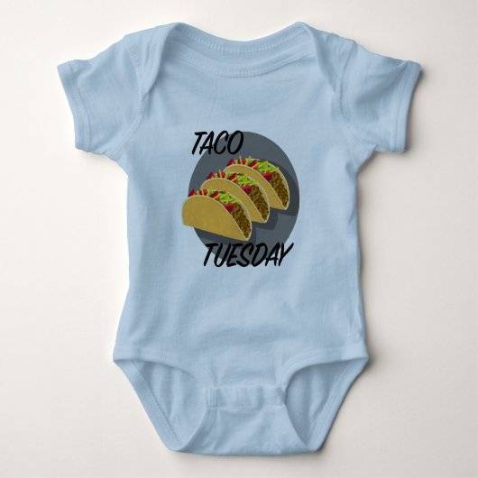 Taco Dinsdag Design - Baby Jersey Bodysuit (Voorkant)