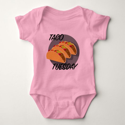 Taco Dinsdag Design - Baby Jersey Bodysuit (Voorkant)
