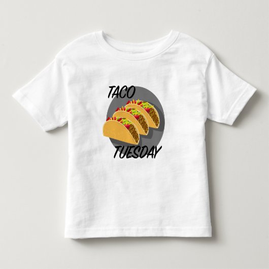 Taco Dinsdag Design - Toddler Fine Jersey T-Shirt (Voorkant)