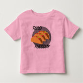 Taco Dinsdag Design - Toddler Fine Jersey T-Shirt (Voorkant)