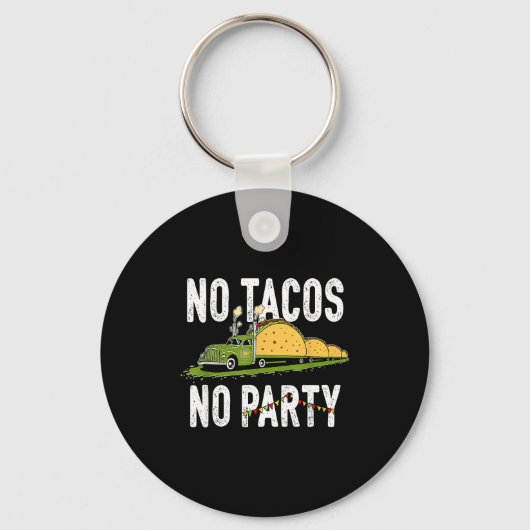 Taco dinsdag feest grappig mexicaans eten liefhebb sleutelhanger (Voorkant)