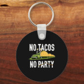 Taco dinsdag feest grappig mexicaans eten liefhebb sleutelhanger (Voorkant)