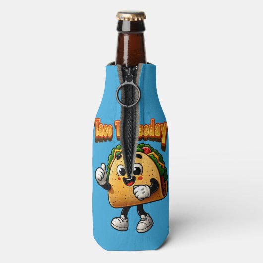 Taco dinsdag flesjeskoeler (Fles Achterkant)