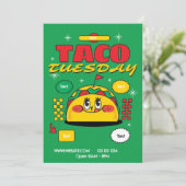 Taco Dinsdag Flyer Kaart (Staand voorkant)