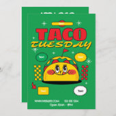 Taco Dinsdag Flyer Kaart (Voorkant / Achterkant)