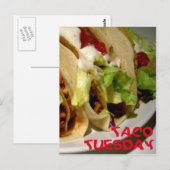 Taco Dinsdag foto tacos Briefkaart (Voorkant / Achterkant)