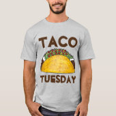 Taco Dinsdag Funny Mexican Food Tacos T-Shirt (Voorkant)