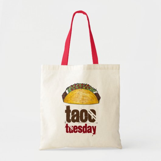 Taco Dinsdag Funny Tacos Foodie Canvas tas (Voorkant)