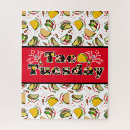 Taco Dinsdag Harde en Zachte Tacos en Hete Saus Legpuzzel