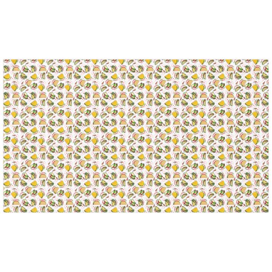 Taco Dinsdag Harde en Zachte Tacos en Hete Saus Tafelkleed (Voorkant (Horizontaal))