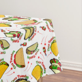 Taco Dinsdag Harde en Zachte Tacos en Hete Saus Tafelkleed