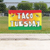 Taco Dinsdag in heldere kleuren Spandoek (Insitu)