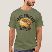 Taco dinsdag Kampioen T-shirt (Voorkant)