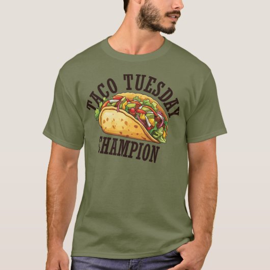 Taco dinsdag Kampioen T-shirt (Voorkant)