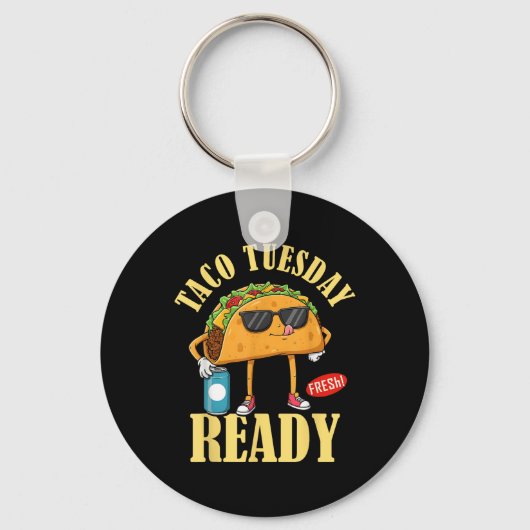 Taco dinsdag klaar Cinco de Mayo Grappig Mexicaans Sleutelhanger (Voorkant)
