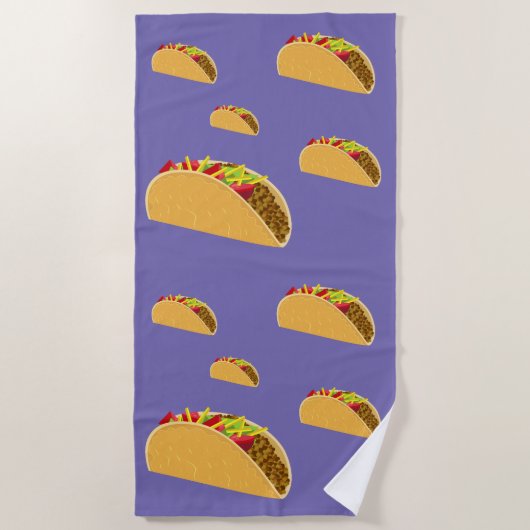 Taco Dinsdag Ontwerp - Beach Towel Strandlaken (Voorkant)