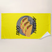 Taco Dinsdag Ontwerp - Beach Towel Strandlaken (Voorkant)