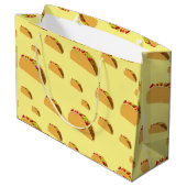 Taco Dinsdag Ontwerp - Gift Bag - Groot Cadeauzakje (Achterkant Gekanteld)