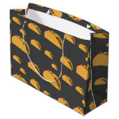 Taco Dinsdag Ontwerp - Gift Bag - Groot Cadeauzakje (Achterkant Gekanteld)