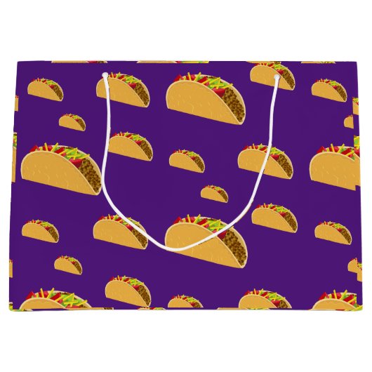 Taco Dinsdag Ontwerp - Gift Bag - Groot Cadeauzakje (Voorkant)