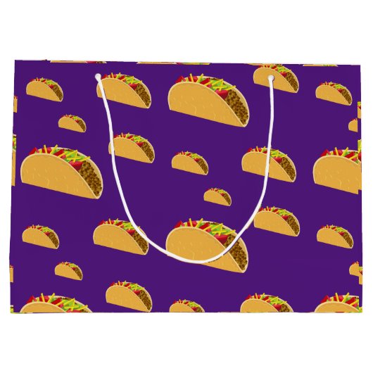 Taco Dinsdag Ontwerp - Gift Bag - Groot Cadeauzakje (Achterkant)