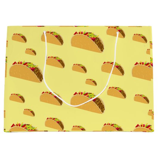 Taco Dinsdag Ontwerp - Gift Bag - Groot Groot Cadeauzakje (Voorkant)