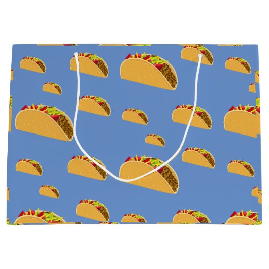 Taco Dinsdag Ontwerp - Gift Bag - Groot Groot Cadeauzakje (Voorkant)