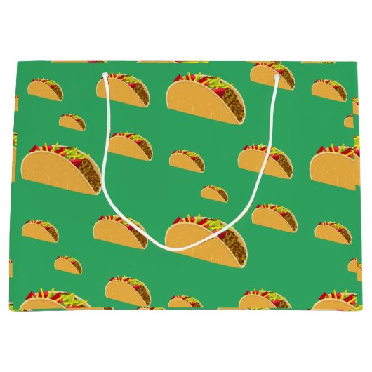 Taco Dinsdag Ontwerp - Gift Bag - Groot Groot Cadeauzakje (Voorkant)