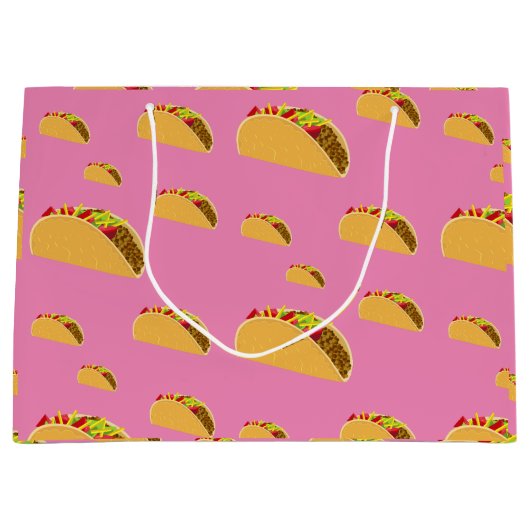 Taco Dinsdag Ontwerp - Gift Bag - Groot Groot Cadeauzakje (Voorkant)