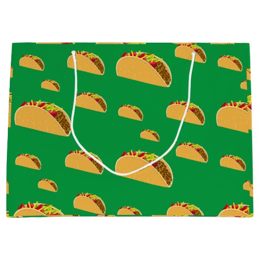 Taco Dinsdag Ontwerp - Gift Bag - Groot Groot Cadeauzakje (Voorkant)