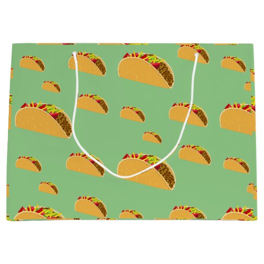 Taco Dinsdag Ontwerp - Gift Bag - Groot Groot Cadeauzakje (Voorkant)