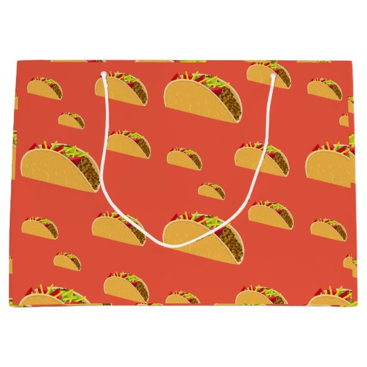 Taco Dinsdag Ontwerp - Gift Bag - Groot Groot Cadeauzakje (Voorkant)
