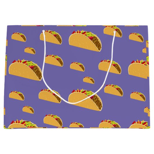 Taco Dinsdag Ontwerp - Gift Bag - Groot Groot Cadeauzakje (Voorkant)